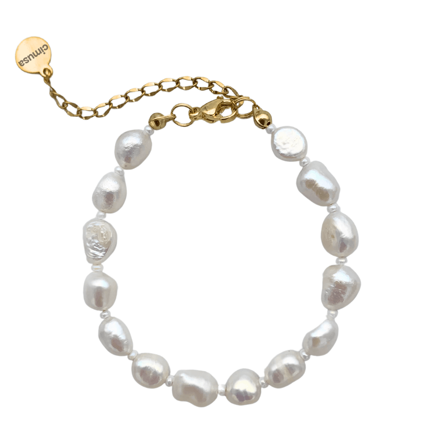 Perle Bianche Chiusura Oro