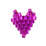 cuore fucsia