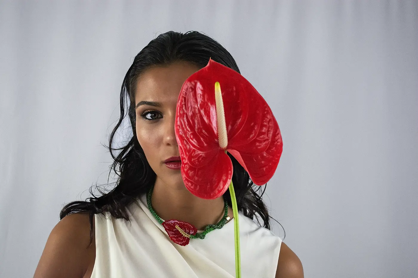 Girocollo Anthurium Modellabile