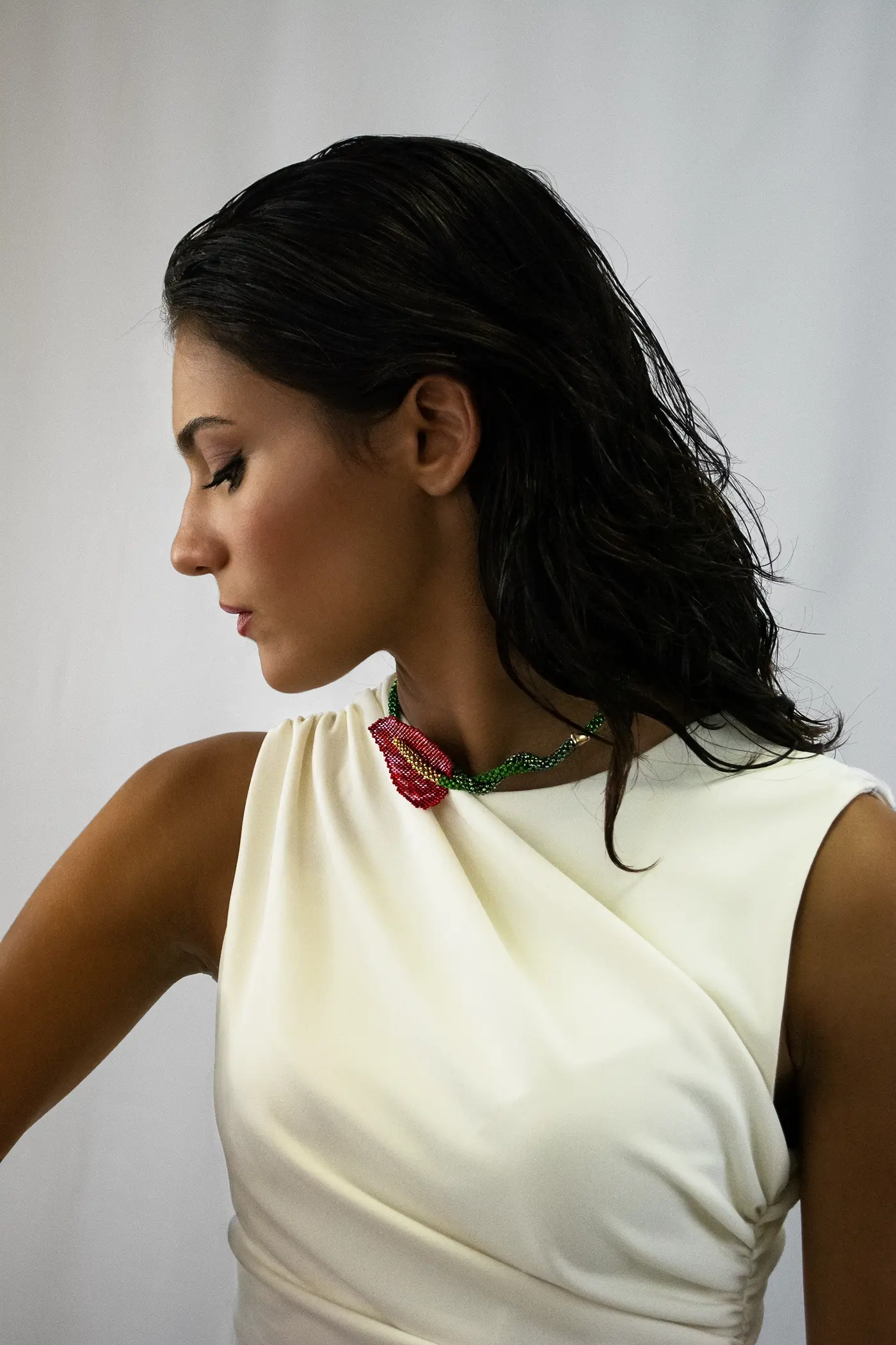 Girocollo Anthurium Modellabile