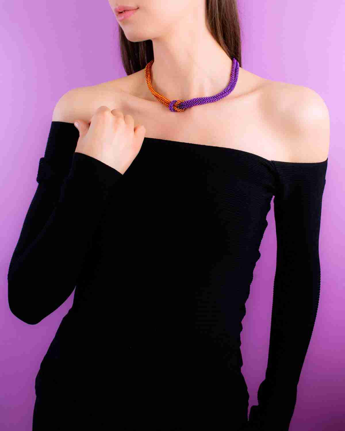 Girocollo con nodo Calamity