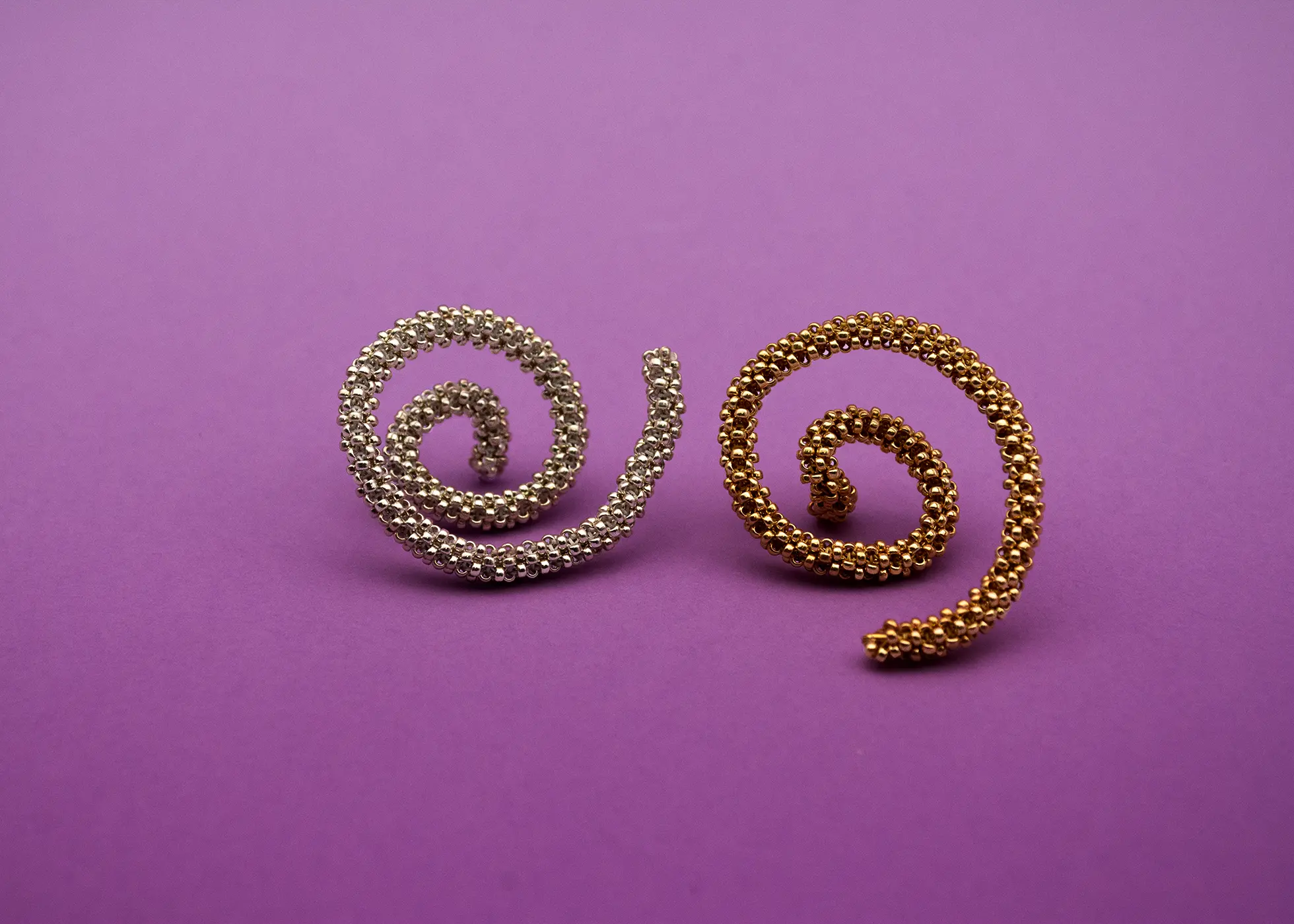 Orecchini a spirale Sandstorm