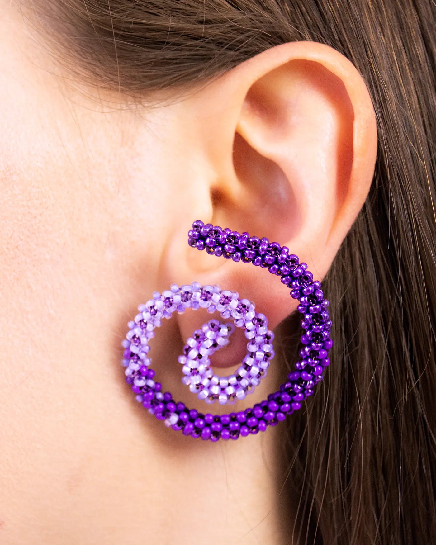 Orecchini a spirale Sandstorm