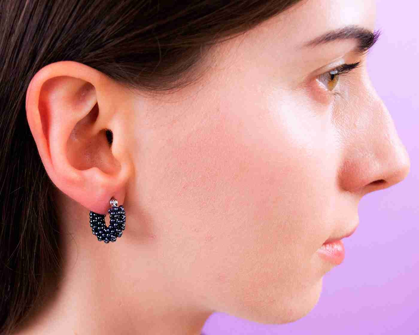 Orecchini a cerchio West S