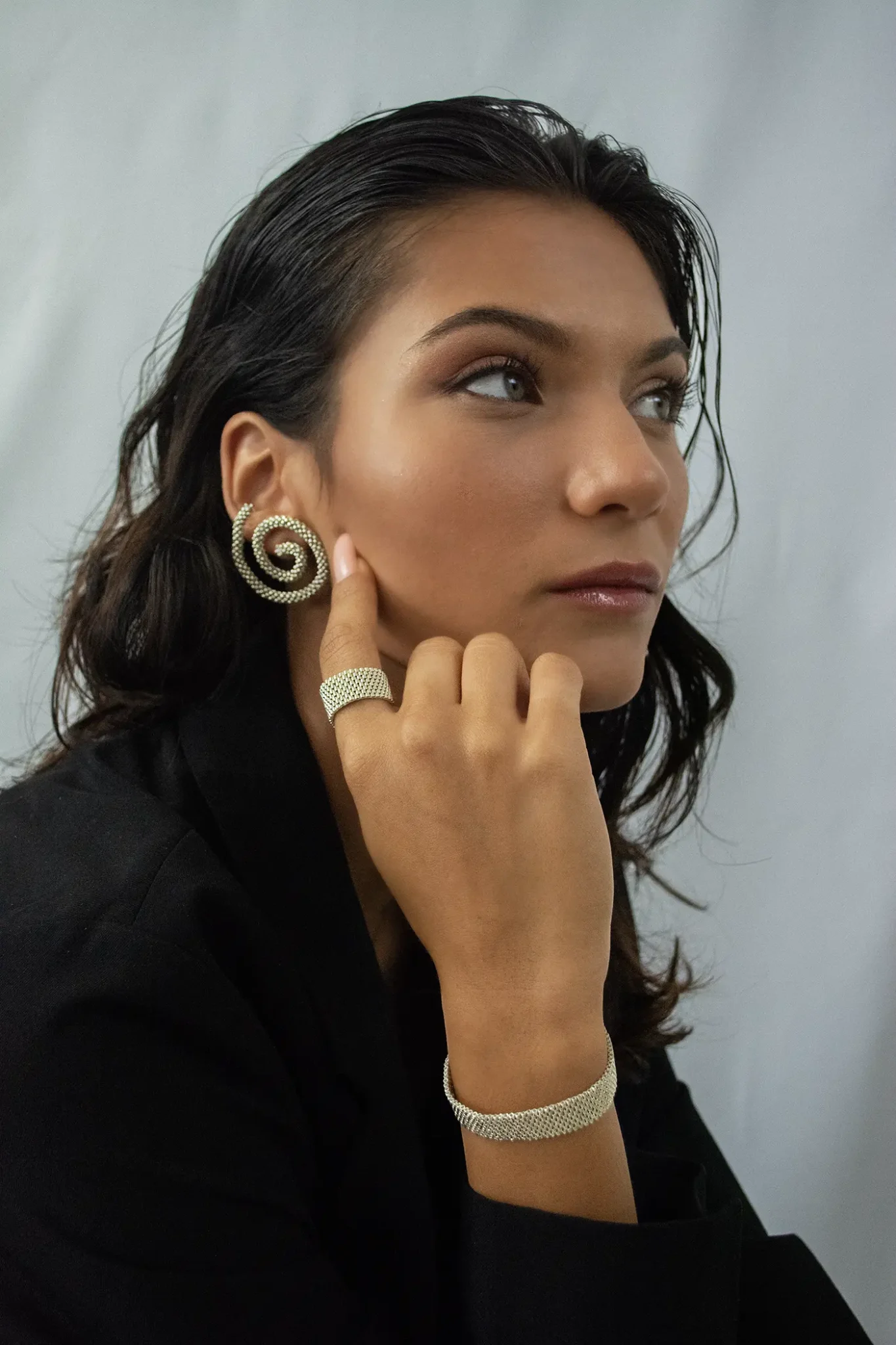 Orecchini a spirale Sandstorm