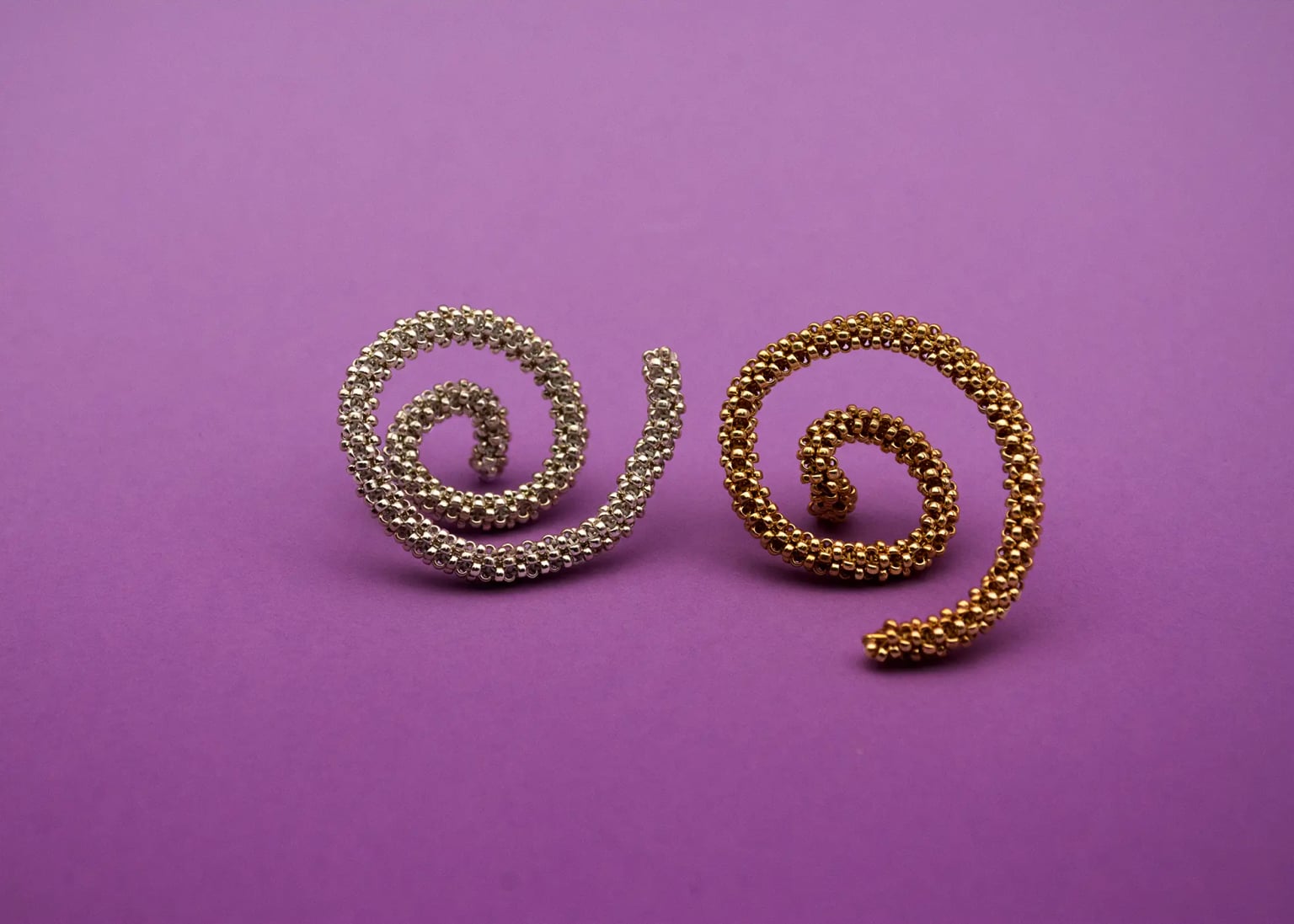 Orecchini a spirale Sandstorm
